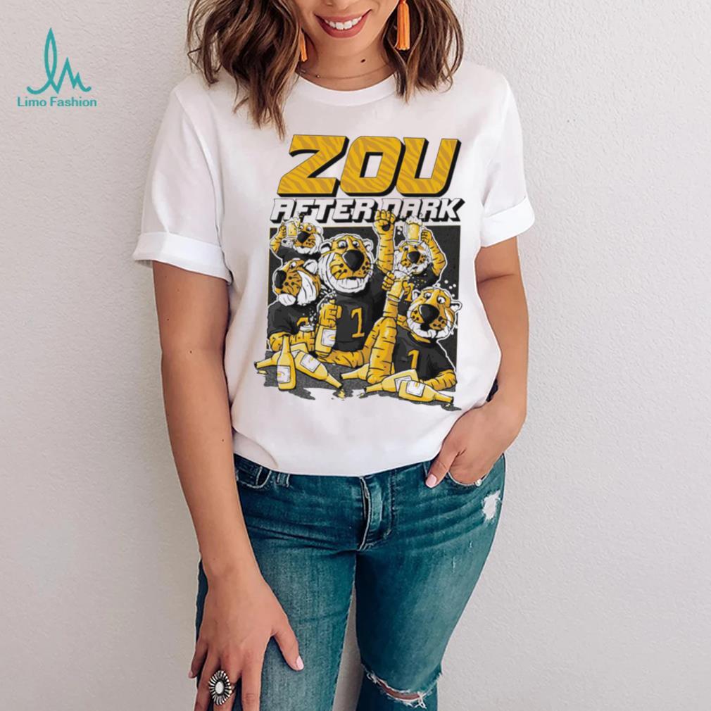 Missouri Tigers football mascot zou after dark funny shirt Missouri Tigers football mascot zou after dark funny shirt