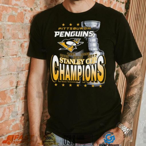 Mitchell & Ness Pittsburgh Penguins Cup Chase Black T Shirt