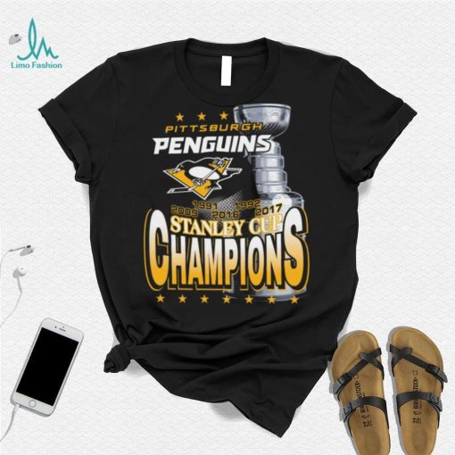 Mitchell & Ness Pittsburgh Penguins Cup Chase Black T Shirt