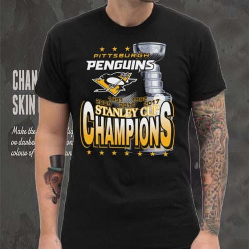 Mitchell & Ness Pittsburgh Penguins Cup Chase Black T Shirt