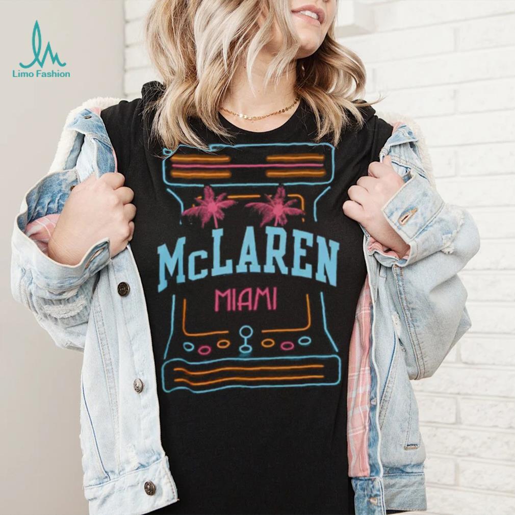 Mitchell and Ness Men's McLaren Racing Black Slub T Shirt Mitchell and Ness Men's McLaren Racing Black Slub T Shirt
