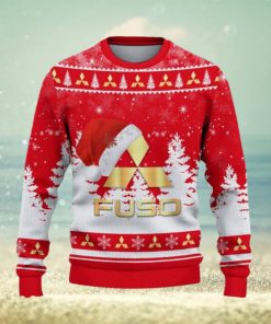 Mitsubishi Fuso Ugly Christmas Sweater Car Lovers Santa Hat Tree Christmas For Fans Gift