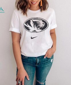 Mizzou Tigers Nike® 2023 Oval Tiger Head Tigers Camo American Flag Shirt