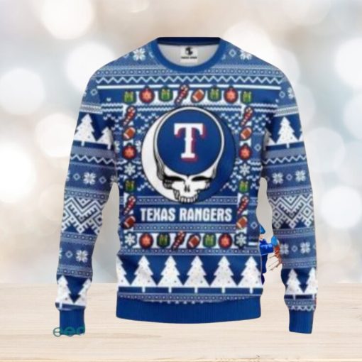 Mlb Texas Rangers Grateful Dead Christmas Ugly Christmas Sweaters Gift For Men Women