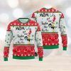 Basset Hound Costume Firefighter In Christmas City Pattern Christmas Unisex Ugly Sweater