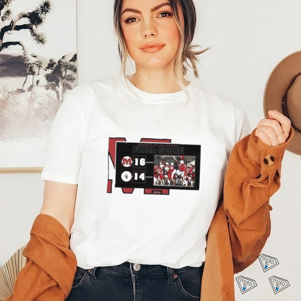 Monmouth Wins 16 14 Lake Forest 2023 Monmouth College Football Final Score Shirt Monmouth Wins 16 14 Lake Forest 2023 Monmouth College Football Final Score Shirt