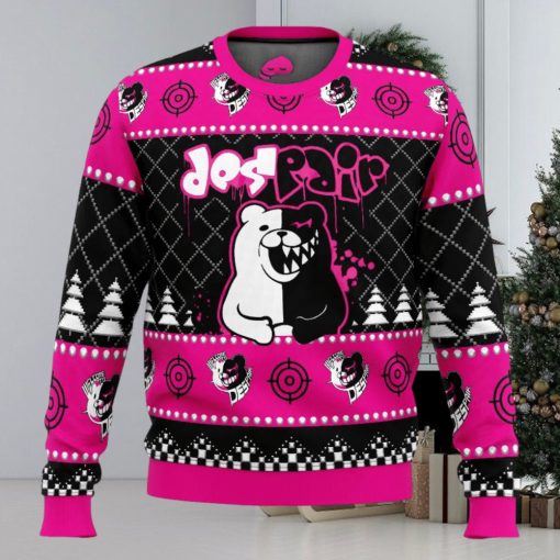 Monokuma Despair Dangan Ronpa Ugly Christmas Sweater