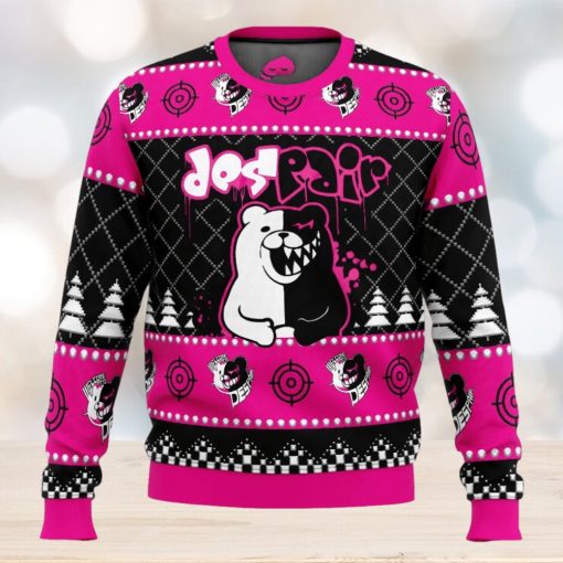 Monokuma Despair Dangan Ronpa Ugly Christmas Sweater