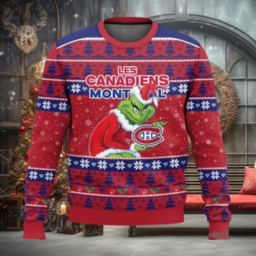 Montreal Canadiens Grinch AOP Ugly Christmas Sweater Christmas Gift For Men And Women