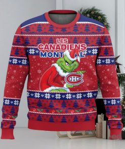 Montreal Canadiens Grinch AOP Ugly Christmas Sweater Christmas Gift For Men And Women