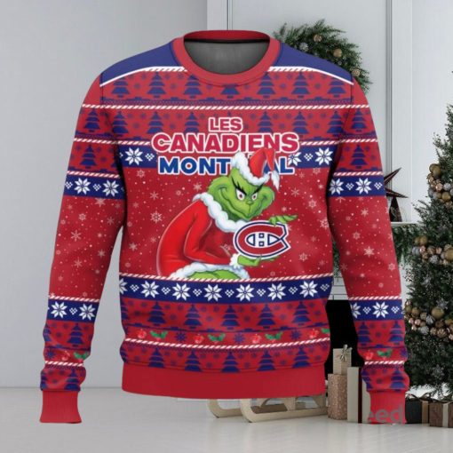 Montreal Canadiens Grinch AOP Ugly Christmas Sweater Christmas Gift For Men And Women