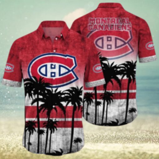 Montreal Canadiens NHL Logo Coconut Tropical Hawaiian Shirt Beach Gift For Fans