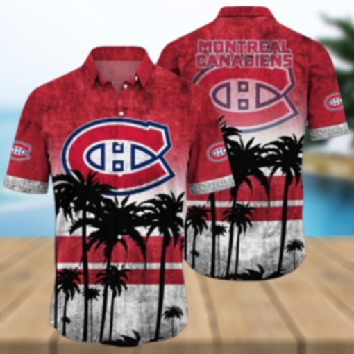 Montreal Canadiens NHL Logo Coconut Tropical Hawaiian Shirt Beach Gift For Fans