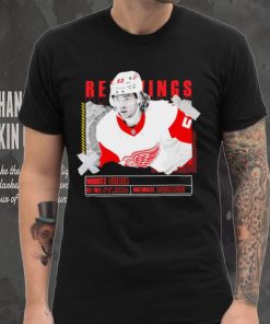 Moritz Seider number 53 Detroit Red Wings ice hockey player pose paper gift shirt