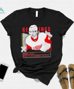 Moritz Seider number 53 Detroit Red Wings ice hockey player pose paper gift shirt