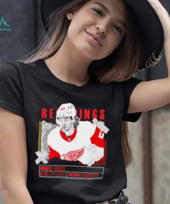 Moritz Seider number 53 Detroit Red Wings ice hockey player pose paper gift shirt