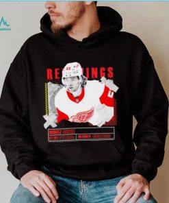 Moritz Seider number 53 Detroit Red Wings ice hockey player pose paper gift shirt