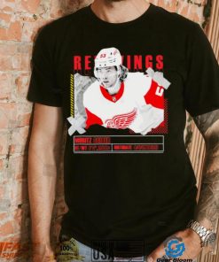 Moritz Seider number 53 Detroit Red Wings ice hockey player pose paper gift shirt