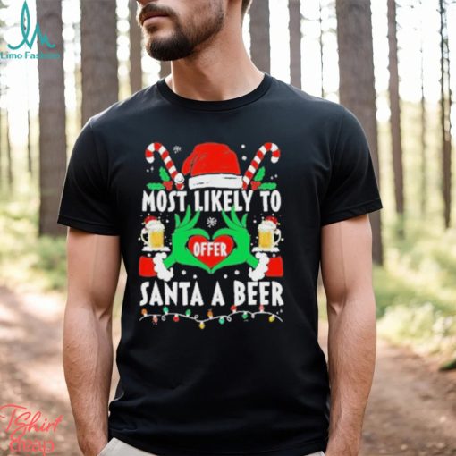 Most likely to Offer Santa a Beer Christmas 2023 Shirt