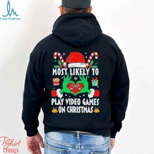 Most likely to Play video games on Christmas 2023 Shirt