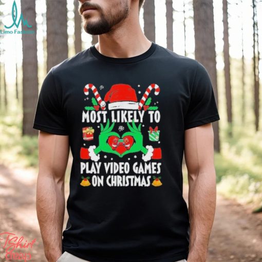 Most likely to Play video games on Christmas 2023 Shirt
