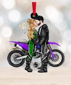 Motocross Couple Personalized Ornament