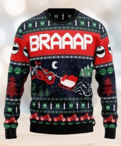 Motorbike Braaap Ugly Christmas Sweater