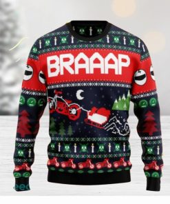 Motorbike Braaap Ugly Christmas Sweaters Gift For Men Women