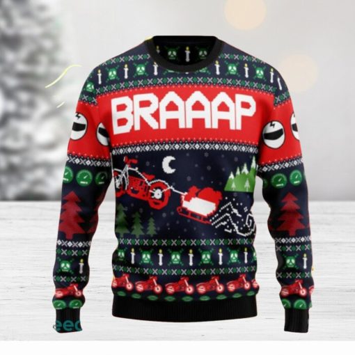 Motorbike Braaap Ugly Christmas Sweaters Gift For Men Women