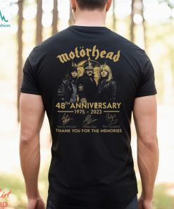 Motorhead 48th Anniversary 1975 2023 Thank You For The Memories T shirt