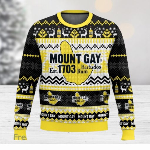 Mount Gay Rum 3D Sweater Christmas Gift Ugly Christmas Sweater