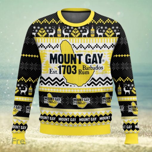 Mount Gay Rum 3D Sweater Christmas Gift Ugly Christmas Sweater