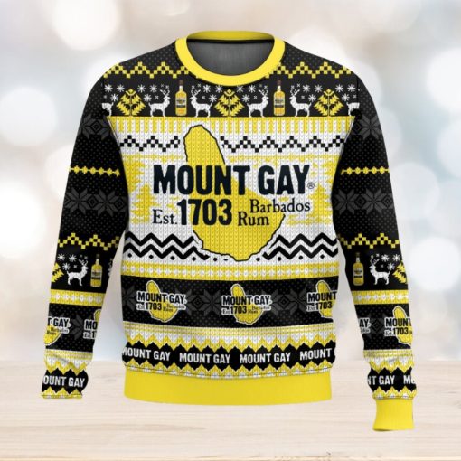 Mount Gay Rum Ugly Christmas Sweater 2023 Christmas Gift 3D Sweater