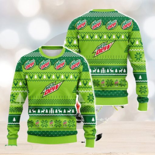 Mtn Dew Ugly Christmas Sweater 3D All Over Printed Sweaters Christmas Gift