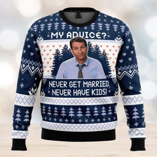 My Advice Married With Children Ugly Christmas Sweater