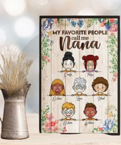 My Favorite People Personalized Vertical Poster