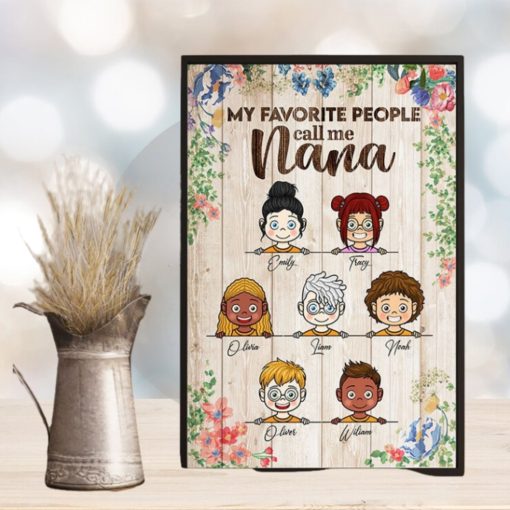 My Favorite People   Personalized Vertical Poster