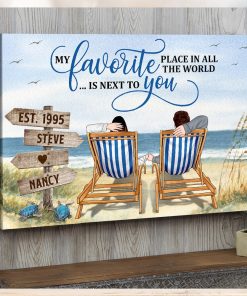 My Favorite Place Is Next To You TT Canvas Poster Gift For Couple