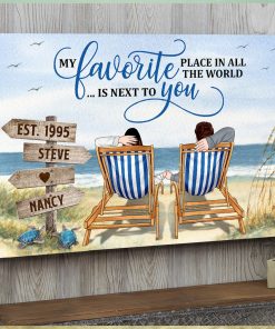 My Favorite Place Is Next To You TT Canvas Poster Gift For Couple