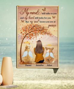 My Heart Still Looks For You But My Soul Knows You Are At Peace Personalized Vertical Poster