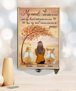 My Heart Still Looks For You But My Soul Knows You Are At Peace Personalized Vertical Poster