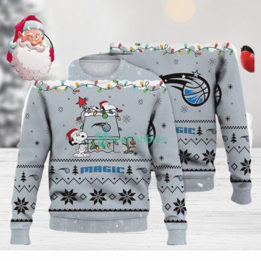 NBA Orlando Magic Silver Snoopy Christmas AOP Sweater