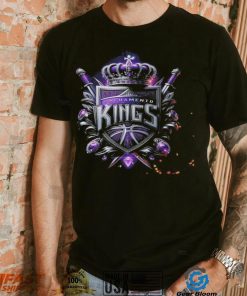 NBA Realistic 3D Logo Of Sacramento Kings Classic T shirt