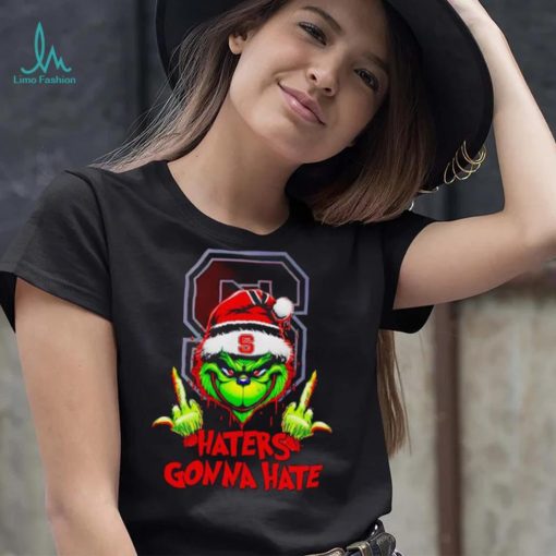 NC State Wolfpack Grinch middle finger haters gonna hate shirt