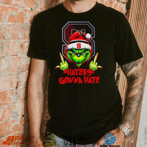 NC State Wolfpack Grinch middle finger haters gonna hate shirt