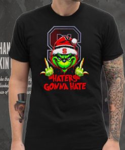 NC State Wolfpack Grinch middle finger haters gonna hate shirt