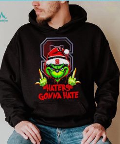 NC State Wolfpack Grinch middle finger haters gonna hate shirt