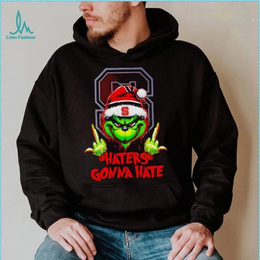 NC State Wolfpack Grinch middle finger haters gonna hate shirt