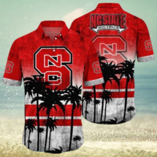 NC State Wolfpack Logo Coconut Tropical Hawaiian Shirt Beach Gift For Fans