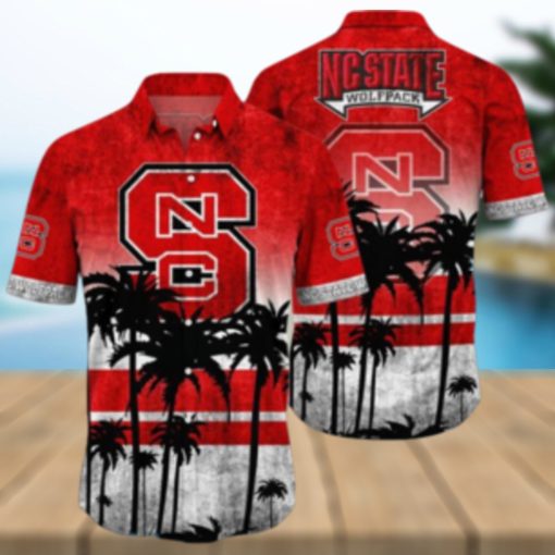 NC State Wolfpack Logo Coconut Tropical Hawaiian Shirt Beach Gift For Fans